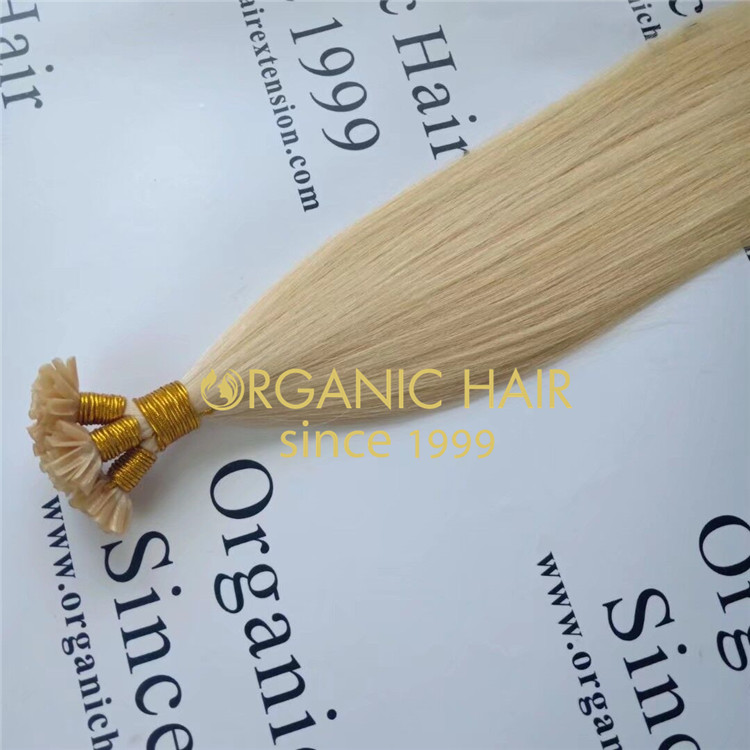 Blonde u tip full cuticle hair with wholesale price A153